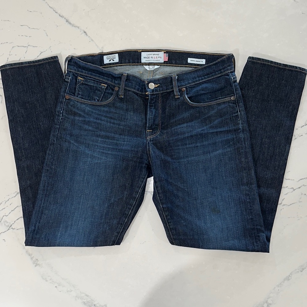 Lucky White Oak Denim Sienna Cigarette Jeans. Made in USA
